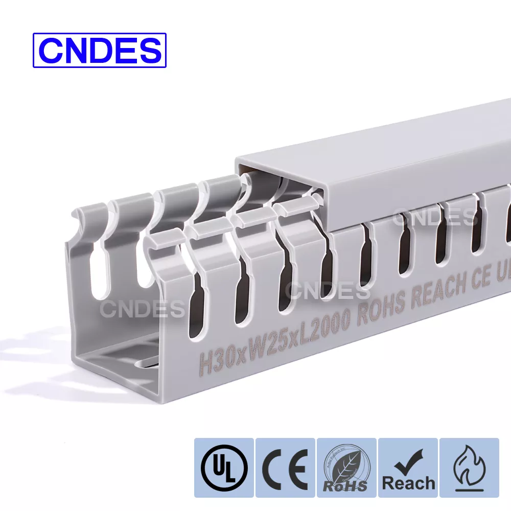 30×25 स्लॉटेड पीव्हीसी वायर प्रोटेक्शन डक्ट