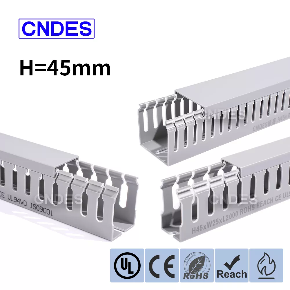 45mm उंची Slotted PVC वायर कव्हर डक्ट